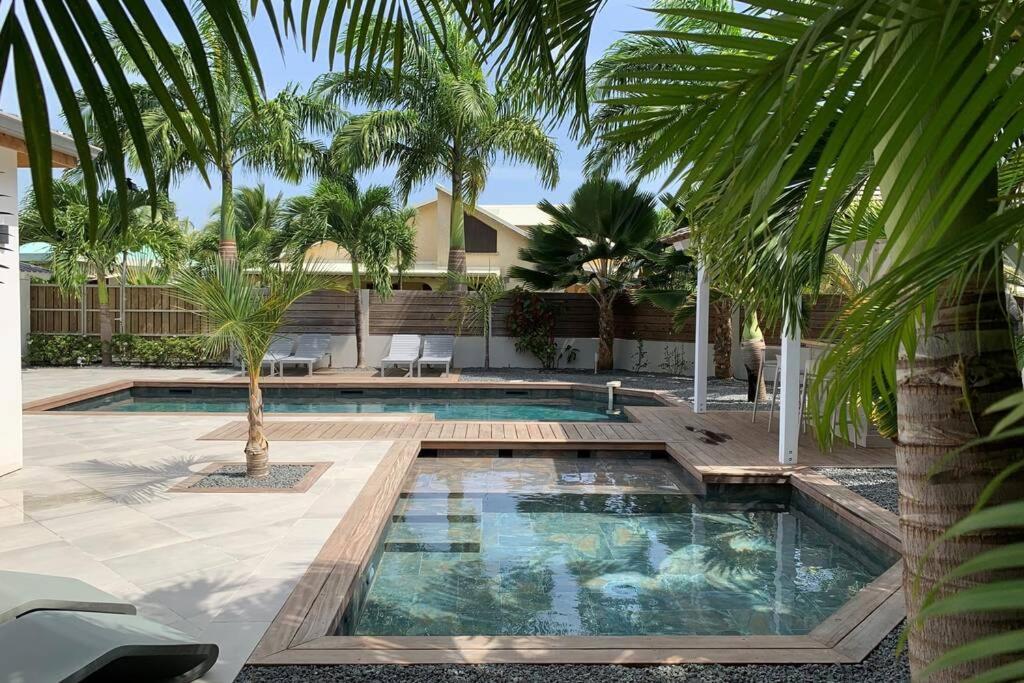 Villa Manzana : Neuve 4Ch 4Sdb 2 Piscines - Luxe 圣弗朗索瓦 外观 照片