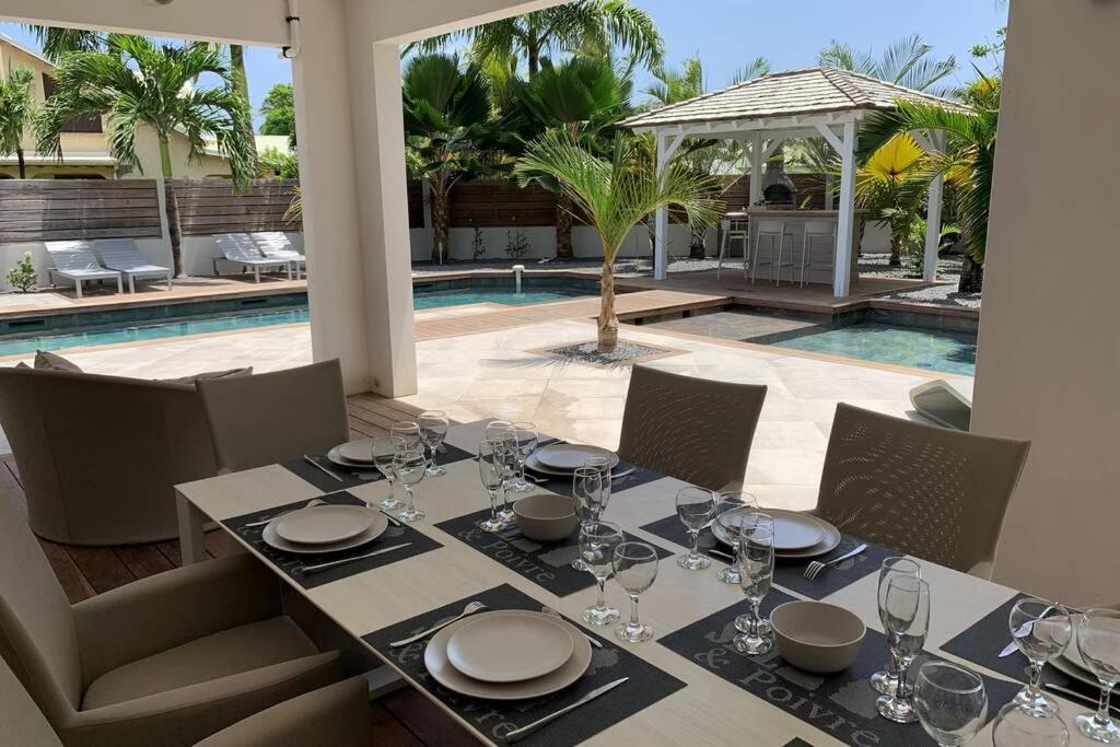 Villa Manzana : Neuve 4Ch 4Sdb 2 Piscines - Luxe 圣弗朗索瓦 外观 照片