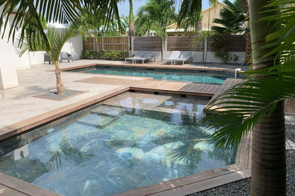 Villa Manzana : Neuve 4Ch 4Sdb 2 Piscines - Luxe 圣弗朗索瓦 外观 照片